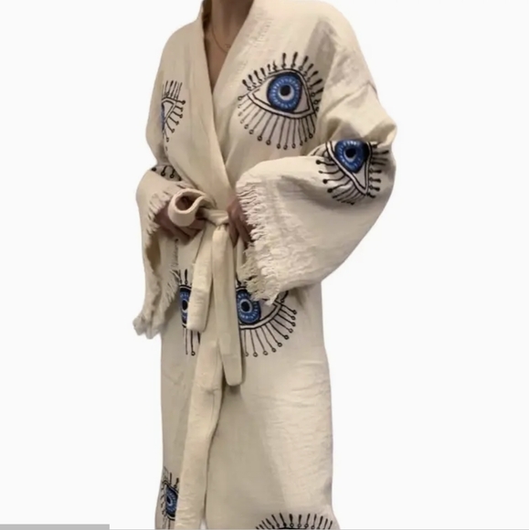 NWT Evil Eye Protection Robe - Picture 1 of 4